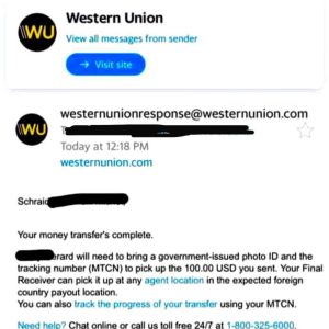Buy Western Union Hacked transfers
